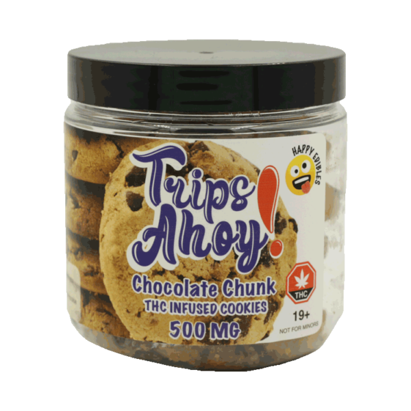 Trips Ahoy – Chocolate Chunk THC Infused Cookies – 500mg | BC Weed Edible Canada