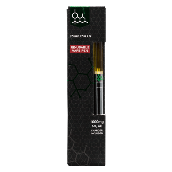 Pure Pulls – CO2 Oil Reusable Vape Pen – Sativa 1ml | BC Weed Edible Canada
