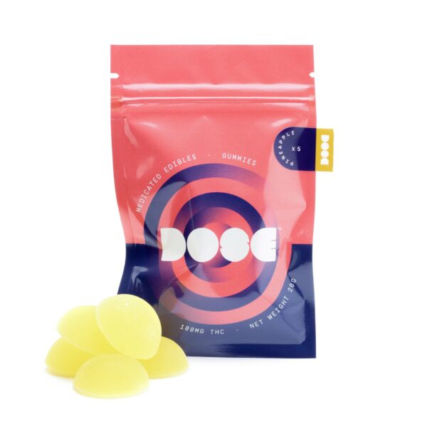 Dose Edibles Gummies – Pineapple | BC Weed Edible Canada Dose Edibles Gummies – Pineapple | BC Weed Edible Canada