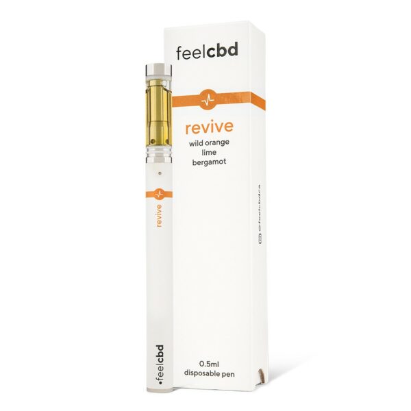 FeelCBD – Revive – Dispsable CBD Vape Pen 0.5ml | BC Weed Edible Canada FeelCBD – Revive – Dispsable CBD Vape Pen 0.5ml | BC Weed Edible Canada