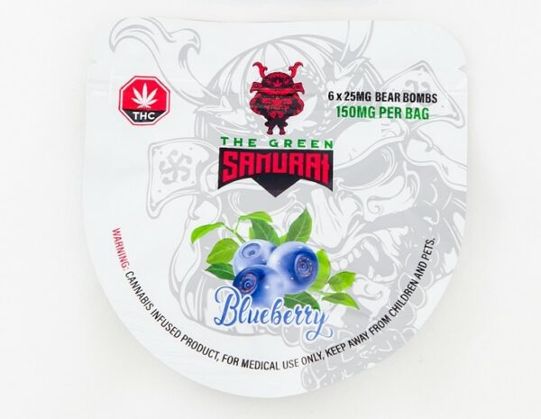 The Green Samurai – Blueberry Gummies – 150mg | BC Weed Edible Canada The Green Samurai – Blueberry Gummies – 150mg | BC Weed Edible Canada