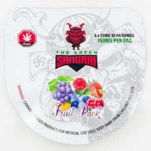 The Green Samurai – Fruit Pack Gummies – 150mg | BC Weed Edible Canada The Green Samurai – Fruit Pack Gummies – 150mg | BC Weed Edible Canada