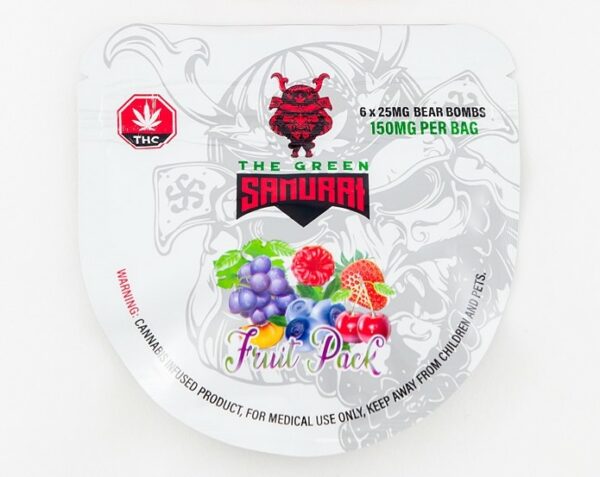 The Green Samurai – Fruit Pack Gummies – 150mg | BC Weed Edible Canada