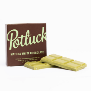 Potluck – Infused Chocolate – Matcha White Chocolate – 300mg THC | BC Weed Edible Canada Potluck – Infused Chocolate – Matcha White Chocolate – 300mg THC | BC Weed Edible Canada